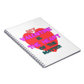 MIJN VALENTIJN IS HET HOOFD VAN DE KWESTIE NOTITIEBOEK (Rechterzijde)