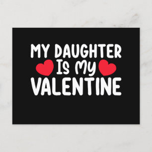 Mijn Valentijn is mijn moeder papa liefde familie Briefkaart