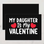 Mijn Valentijn is mijn moeder papa liefde familie Kaart (Voorkant / Achterkant)