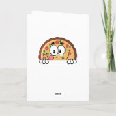 Mijn Valentijn is Pizza Feestdagen Kaart (Achterkant)