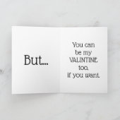 Mijn Valentijn is Pizza Feestdagen Kaart (Binnen)