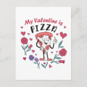 Mijn Valentijn is Pizza Invitation Briefkaart (Voorkant)