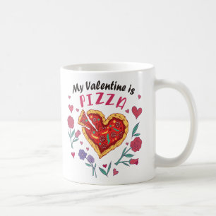 Mijn Valentijn is Pizza Invitation Koffiemok