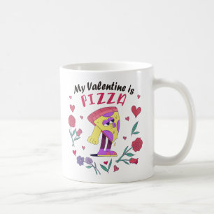 Mijn Valentijn is Pizza Invitation Koffiemok