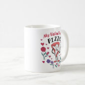 Mijn Valentijn is Pizza Invitation Koffiemok (Voorkant rechts)