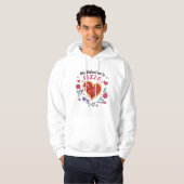 Mijn Valentijn is Pizza Invitation Magnet Hoodie (Voorkant volledig)