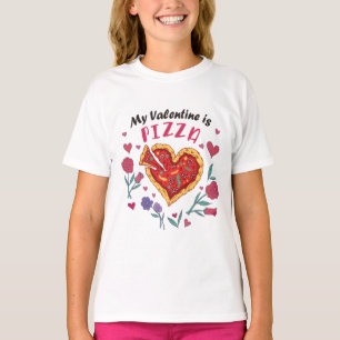 Mijn Valentijn is Pizza Invitation Magnet T-shirt