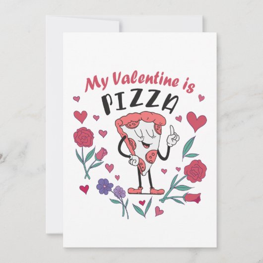 Mijn Valentijn is Pizza Kaart (Voorkant)