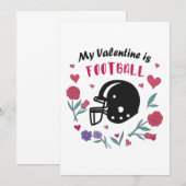 Mijn Valentijn is voetbal Kaart (Voorkant / Achterkant)
