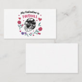 Mijn Valentijn is voetbal Visitekaartje (Voorkant / Achterkant)