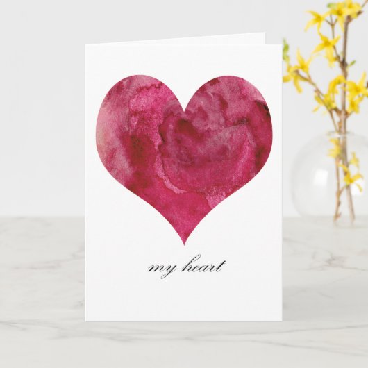 Mijn Valentijn Kaart (Gele Bloem)