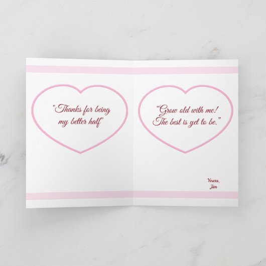 Mijn Valentijn-kaart Kaart (Binnen)