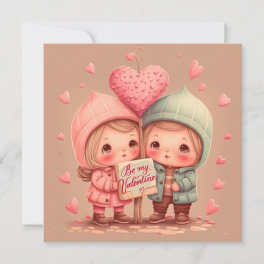 Mijn valentijn-kaart zijn kaart (Voorkant)