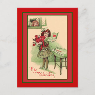 Mijn Valentijn klaagt  kunstkaarten en Briefkaarte Feestdagenkaart