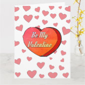 Mijn Valentijn Kute Heart Snoep Draaikaart zijn Kaart (Gele Bloem)