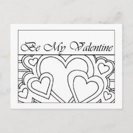 Mijn Valentijn lijn tekenen Briefkaart