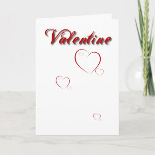 Mijn Valentijn met rood hart Feestdagen Kaart