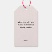 Mijn Valentijn minimale roze harten zijn Cadeaulabel (Achterkant)