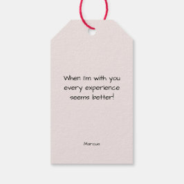 Mijn Valentijn minimale roze harten zijn Cadeaulabel