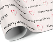 Mijn Valentijn minimale roze harten zijn Cadeaupapier (Rol Hoek)