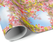 Mijn Valentijn Natuur bloeit het hart van bloemen Cadeaupapier (Rol Hoek)