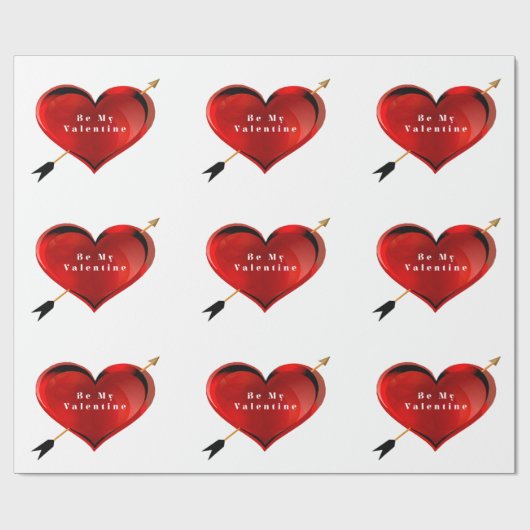 Mijn Valentijn-omslagpapier zijn Cadeaupapier (Vlak)