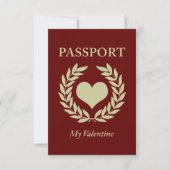 mijn valentijn paspoort kaart (Voorkant)