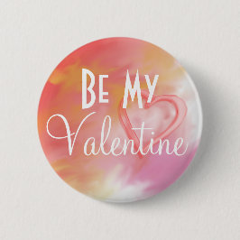 Mijn Valentijn pop zijn Ronde Button 5,7 Cm