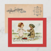 Mijn Valentijn  reproductie Briefkaart (Voorkant / Achterkant)