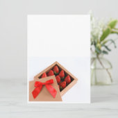 Mijn Valentijn rode boegbes gouden doos Kaart (Staand voorkant)