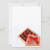 Mijn Valentijn rode boegbes gouden doos Kaart (Achterkant)