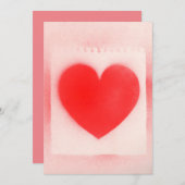 Mijn Valentijn rode hartnoot Kaart (Voorkant / Achterkant)