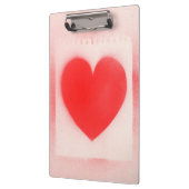 Mijn Valentijn rode hartnoot Klembord (Links)