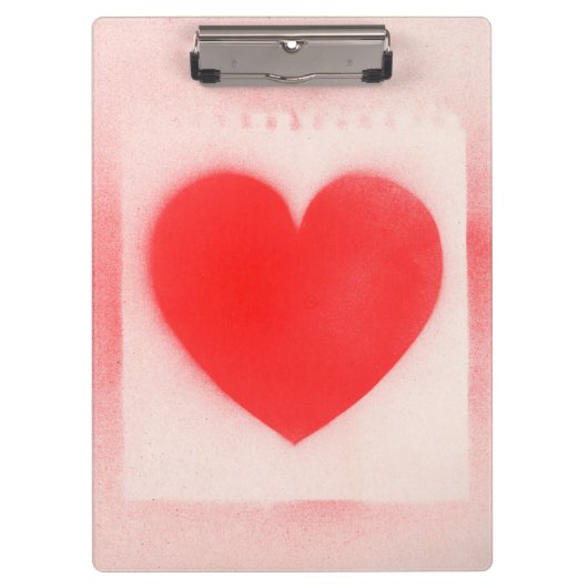 Mijn Valentijn rode hartnoot Klembord (Voorkant)