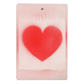 Mijn Valentijn rode hartnoot Mini Klembord (Achterkant)