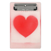 Mijn Valentijn rode hartnoot Mini Klembord (Voorkant)