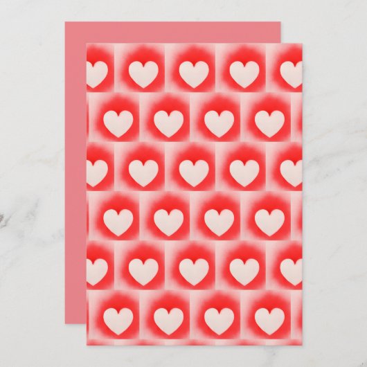 Mijn Valentijn rode witte hartnoot zijn Kaart (Voorkant / Achterkant)