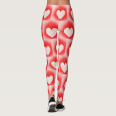 Mijn Valentijn rode witte hartnoot zijn Leggings (Achterkant)