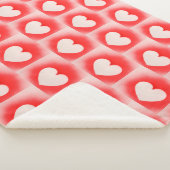 Mijn Valentijn rode witte hartnoot zijn Sherpa Deken (3/4)