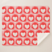 Mijn Valentijn rode witte hartnoot zijn Sherpa Deken (Voorkant (horizontaal))