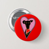 Mijn Valentijn Ronde Button 5,7 Cm (Voorkant /achterkant)