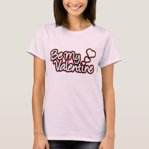 "Mijn Valentijn rood zwart & roze dames T-shirt