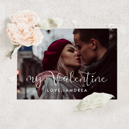 Mijn Valentijn schattige Valentijnsdag fotokaart Feestdagenkaart