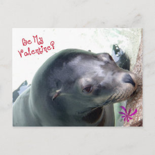 Mijn Valentijn Seal Feestdagenkaart