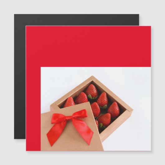 Mijn Valentijn Strawberry-rode boegdoos (Voorkant / Achterkant)