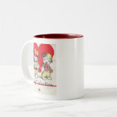 Mijn Valentijn Tweekleurige Koffiemok (Voorkant links)