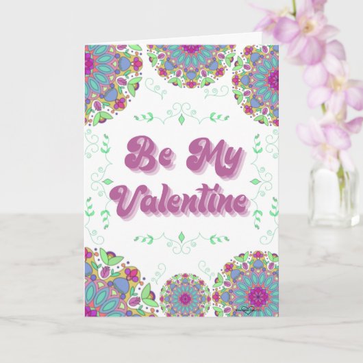 Mijn Valentijn Valentijnsdag Card Kaart (Orchidee)
