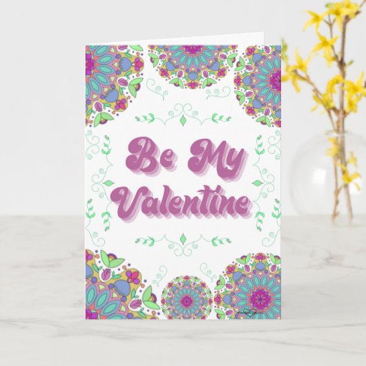 Mijn Valentijn Valentijnsdag Card Kaart (Gele Bloem)