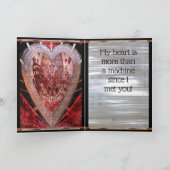 Mijn Valentijn van het Hart Semi Glossy Feestdagen Kaart (Binnen)