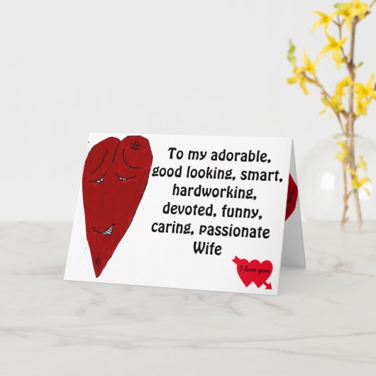 MIJN VALENTIJN VROUW GRAPPEN  KAART (Gele Bloem)